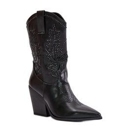 Black women's cowboy boots