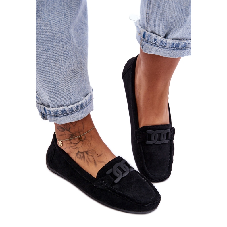 Moccasins Model Rabell DF711 Black - Step in style