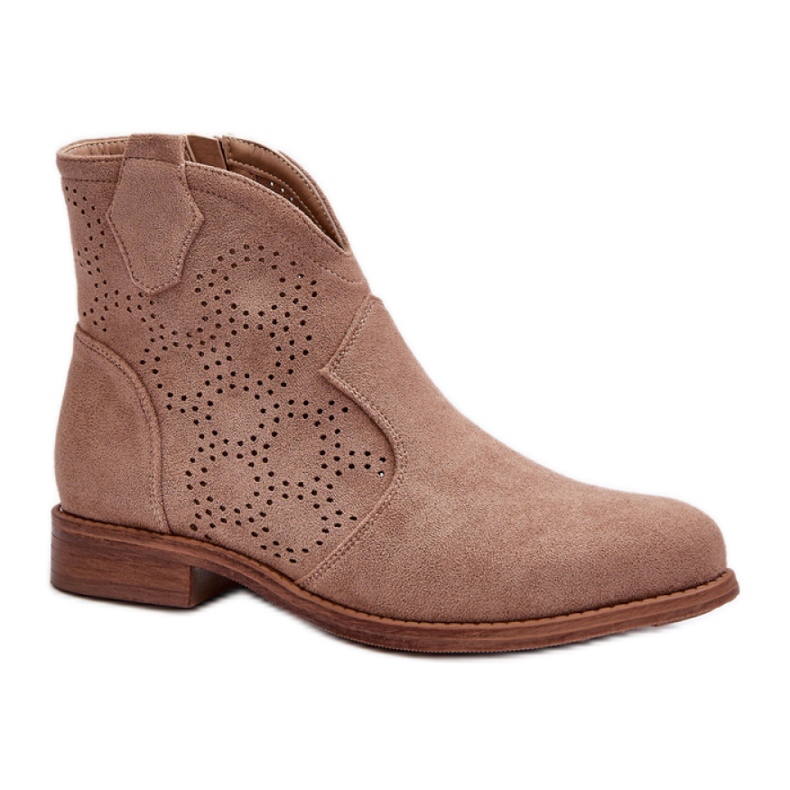 Boots Model S.Barski HY66-151 Beige - Step in style