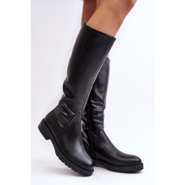 Boots Model Saraseini KZ541 Black - Step in style Boots Model Saraseini KZ541 Black - Step in style