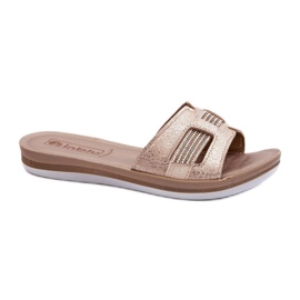 Sandal Flip-flops Model Inblu BA000050 Gold - Step in style yellow Sandal Flip-flops Model Inblu BA000050 Gold - Step in style yellow
