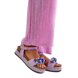 Sandals Model S.Barski HY056 Violet - Step in style