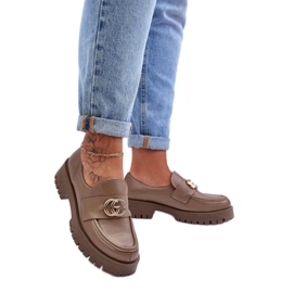 Shoes Model Rosefalls 20153 Dark Beige Leather - Step in style