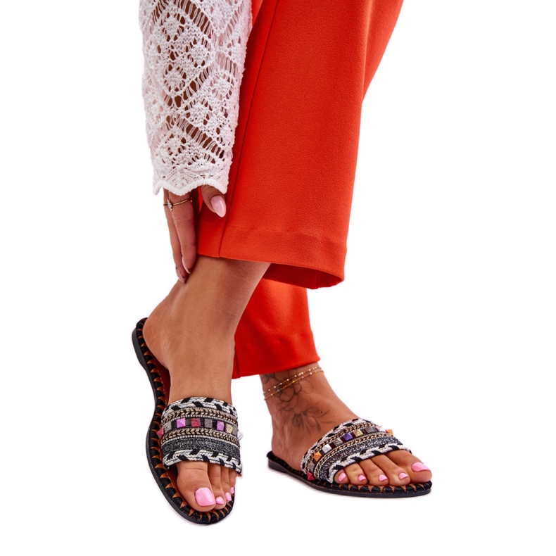 Sandal Flip-flops Model Bellisa CK270P Black - Step in style