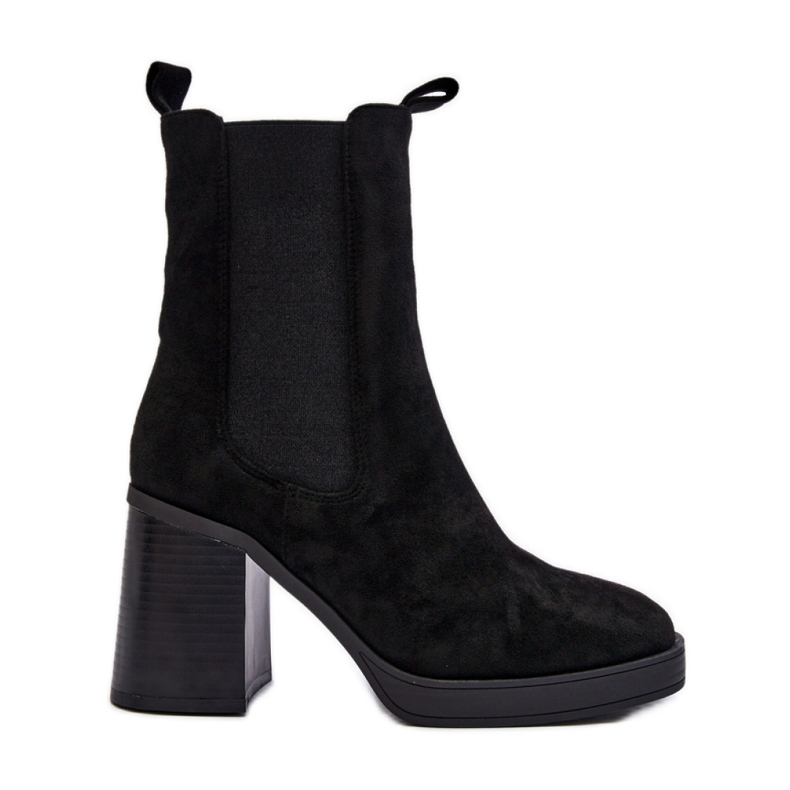Ankle boots Model Piovere 8600 Black Suede - Step in style