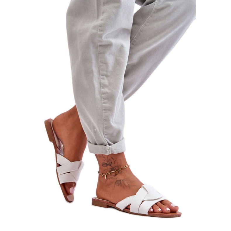Sandal Flip-flops Model Aversa W-112 White - Step in style