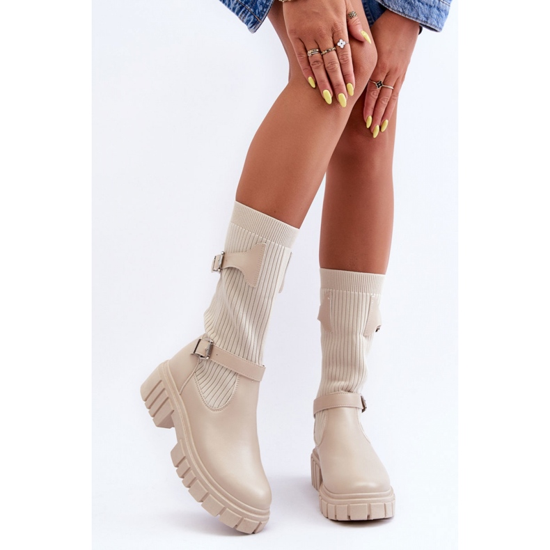 Boots Model Abroze 55-80 Beige - Step in style