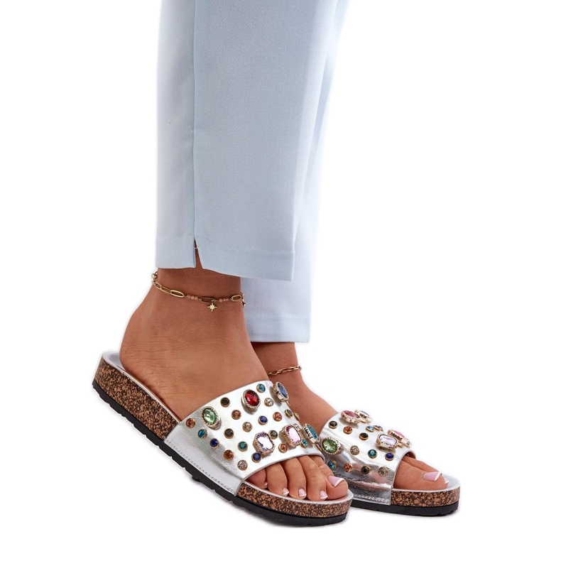 Sandal Flip-flops Model S.Barski MY122 Silver - Step in style grey