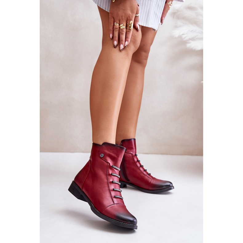 Boots Model Labise ASA62-16 Bordo - Step in style red