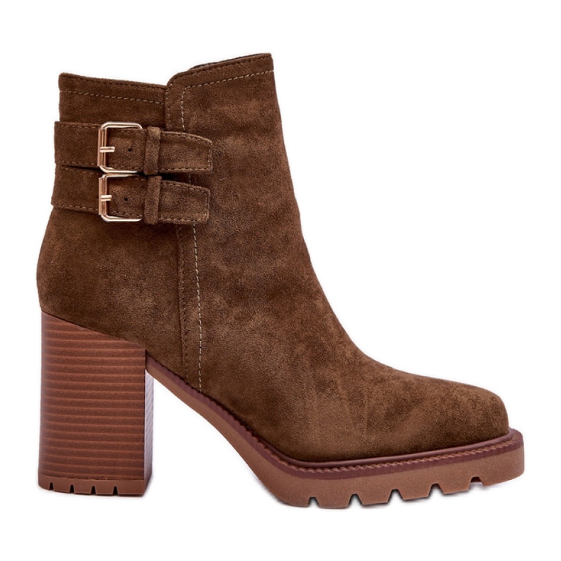 Boots Model Makeline H8-526 Olive Suede - Step in style green