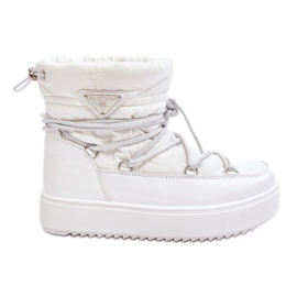 Snow boots Model Fleure NB606 White - Step in style Snow boots Model Fleure NB606 White - Step in style