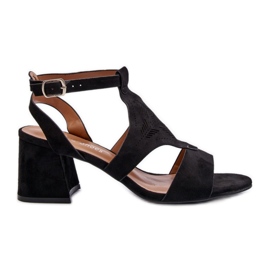 Sandals Model Eleriva N24-028 Black - Step in style Sandals Model Eleriva N24-028 Black - Step in style