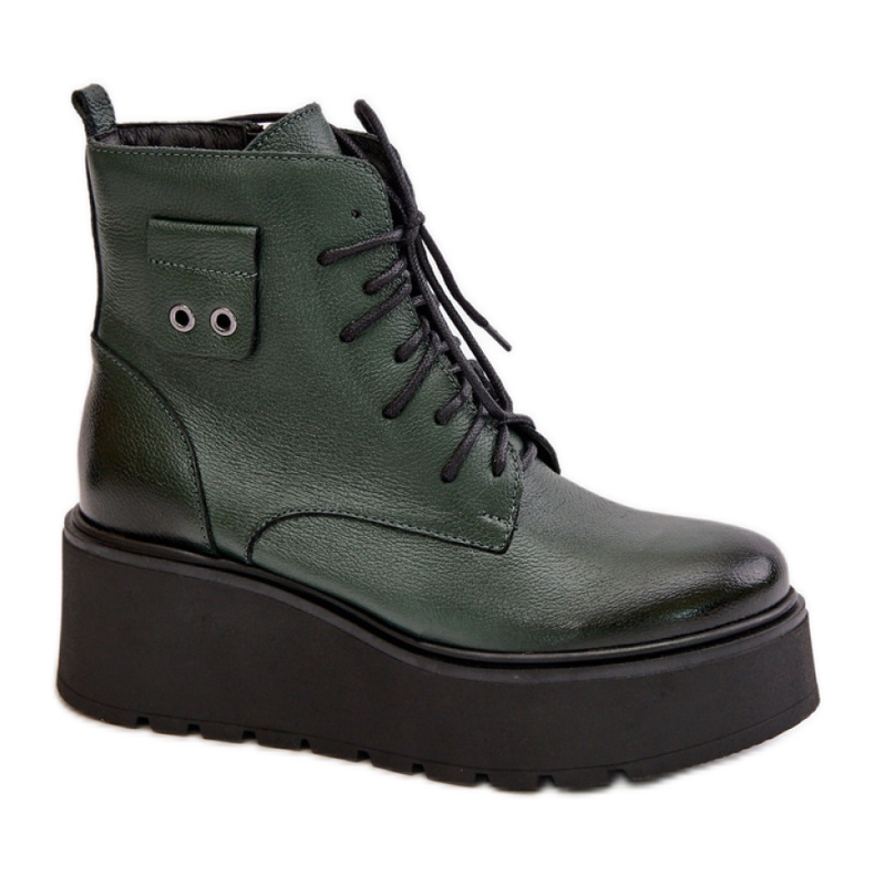Boots Model Zazoo 60499 Dark Green - Step in style