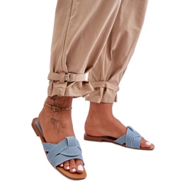 Sandal Flip-flops Model Aversa W-112 Light Blue - Step in style Sandal Flip-flops Model Aversa W-112 Light Blue - Step in style