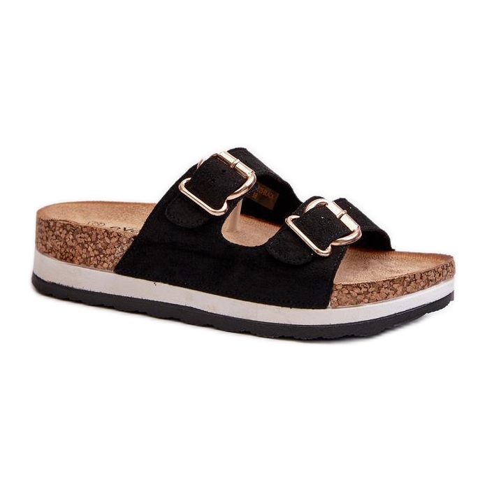 Sandal Flip-flops Model Ursila 24DZ21-7225 Black - Step in style