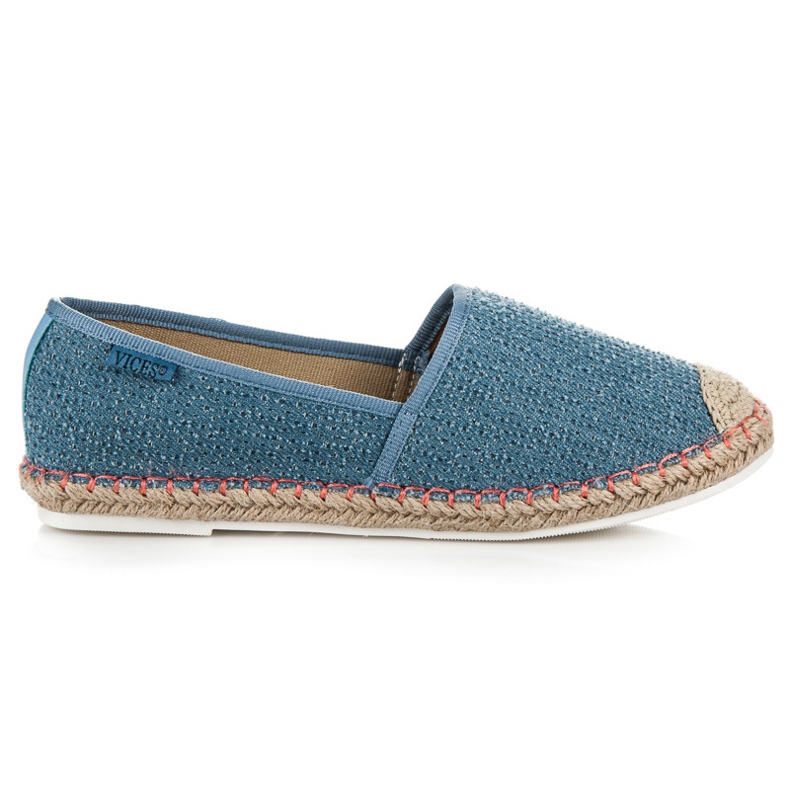 Vices Espadrilles with a pattern blue