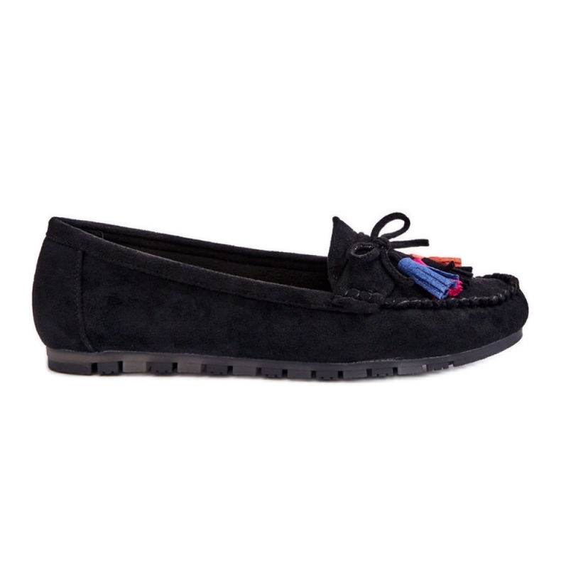 Moccasins Model Dorine GS37 Black - Step in style