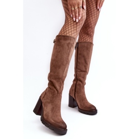 Boots Model Alzeta 58106 Dark Beige - Step in style Boots Model Alzeta 58106 Dark Beige - Step in style