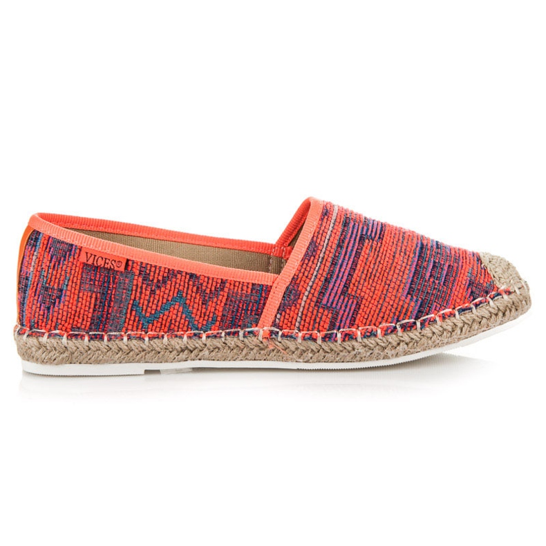 Vices Espadrilles with an ethnic pattern multicolored
