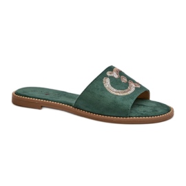 Sandal Flip-flops Model S.Barski KV27-052 Green - Step in style Sandal Flip-flops Model S.Barski KV27-052 Green - Step in style