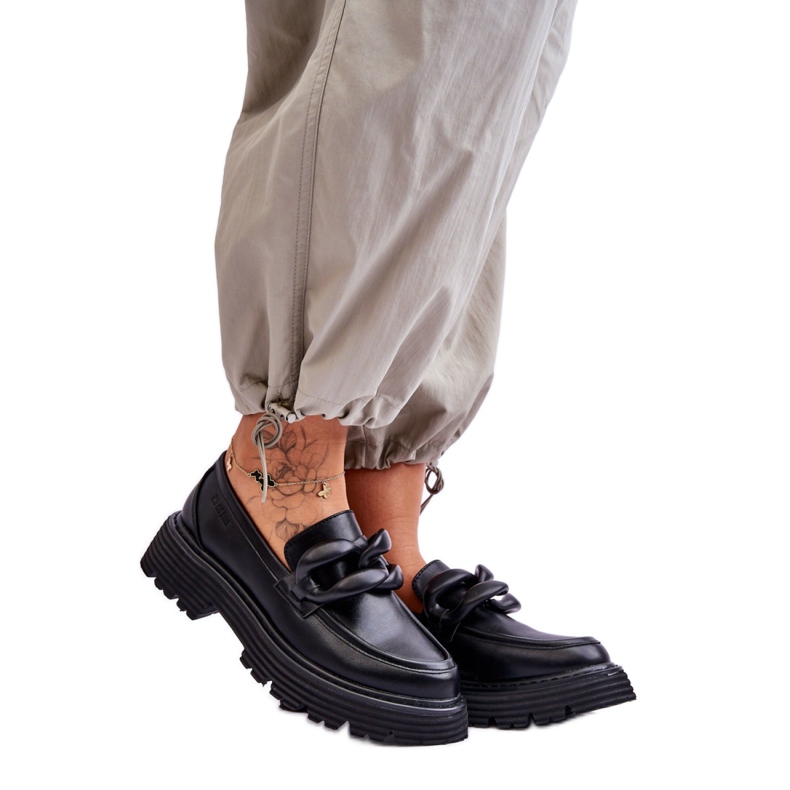 Moccasins Model Big Star LL274580 Black - Step in style