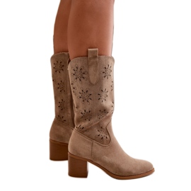 Boots Model Nevilos RMR2337-11 Beige - Step in style Boots Model Nevilos RMR2337-11 Beige - Step in style