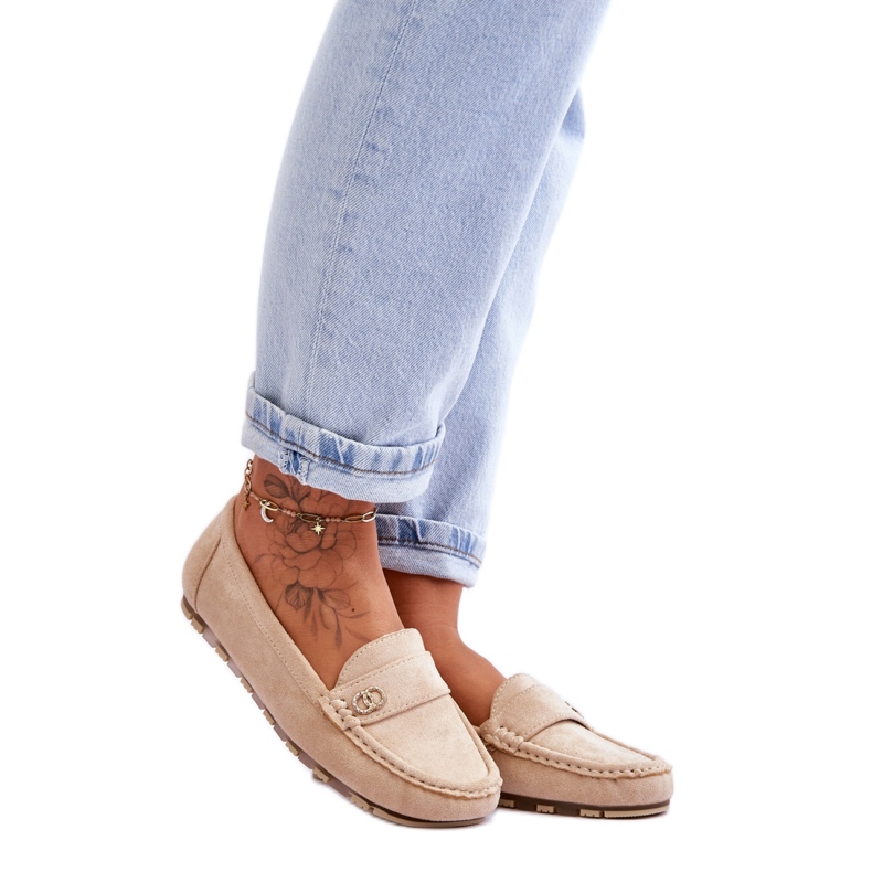 Moccasins Model Castelo JU052 Beige - Step in style