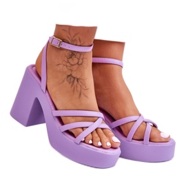 Sandals Model Shemira 78-130 Violet - Step in style purple
