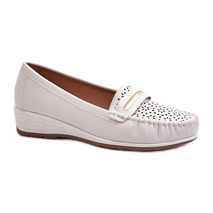 Moccasins Model Nassnema 833959 White - Step in style