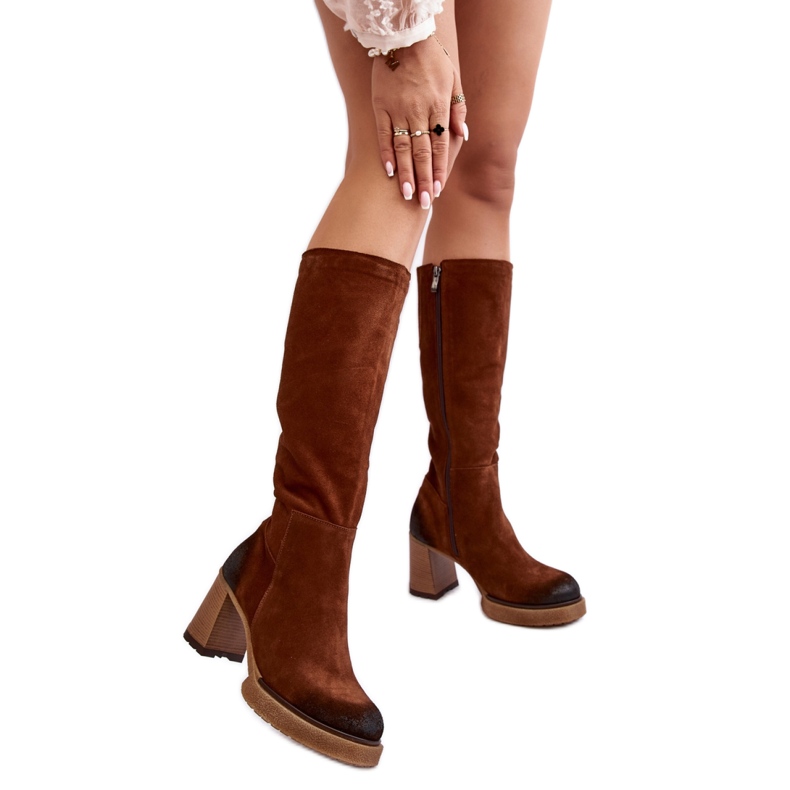 Boots Model Lemar Ceraxa 70133 Dark Brown Suede - Step in style