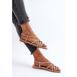 Sandals Model Big Star NN274012 Beige - Step in style Sandals Model Big Star NN274012 Beige - Step in style