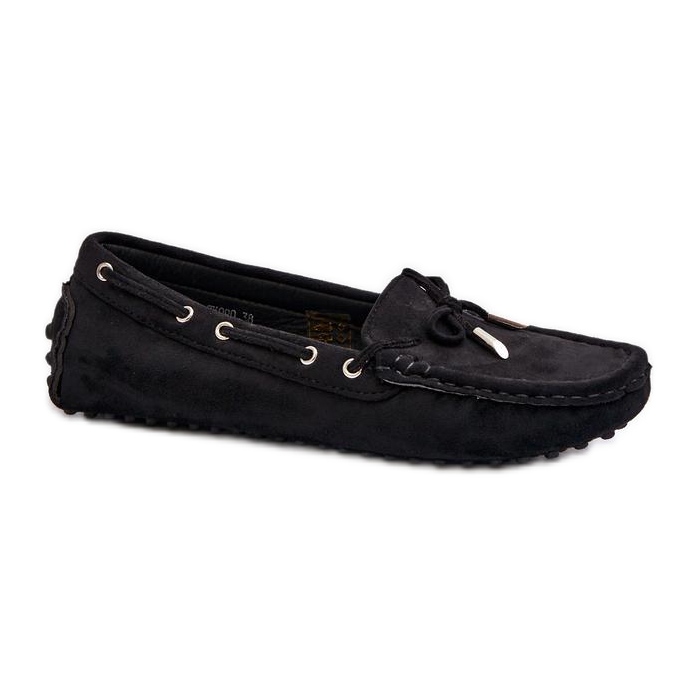 Moccasins Model Anemilda ZK090 Black - Step in style