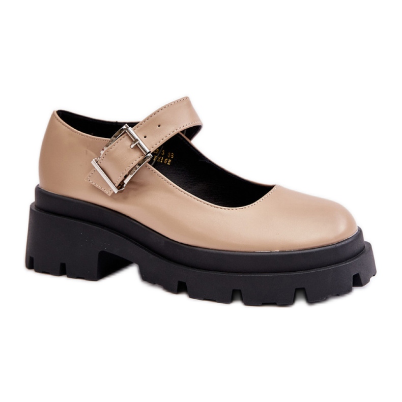 Shoes Model Plikuria 1813 Beige - Step in style