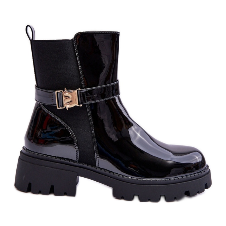 Chelsea boots Model Elspetia F35-1 Black Varnish - Step in style