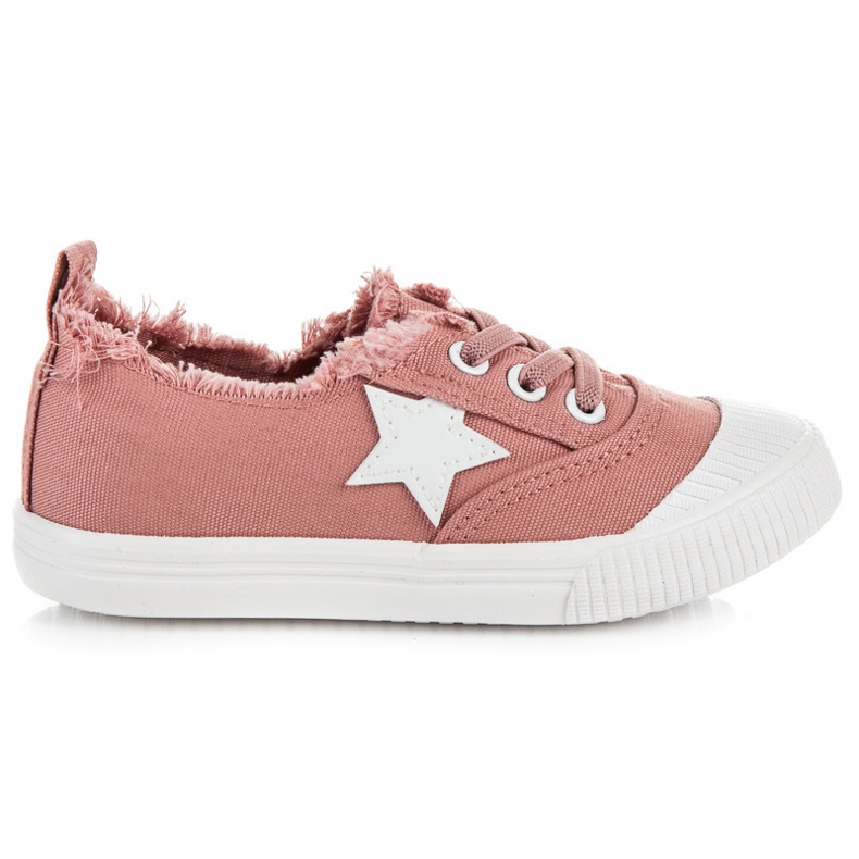 L&H Elastic sneakers with an asterisk pink