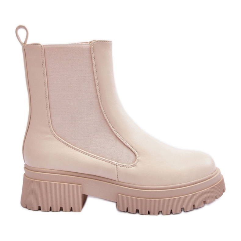 Chelsea boots Model Isminna BM67 Beige - Step in style