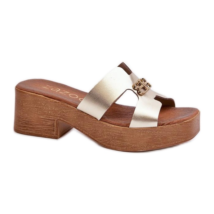 Sandal Flip-flops Model Zazoo 40412 Gold - Step in style yellow