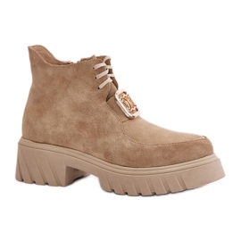 Boots Model Zazoo 2952 Beige - Step in style Boots Model Zazoo 2952 Beige - Step in style