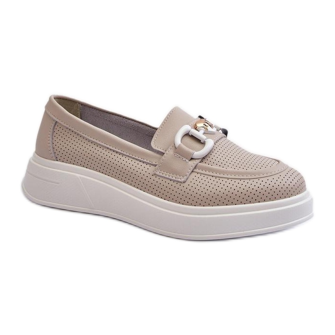 Moccasins Model S.Barski LR720 Beige - Step in style