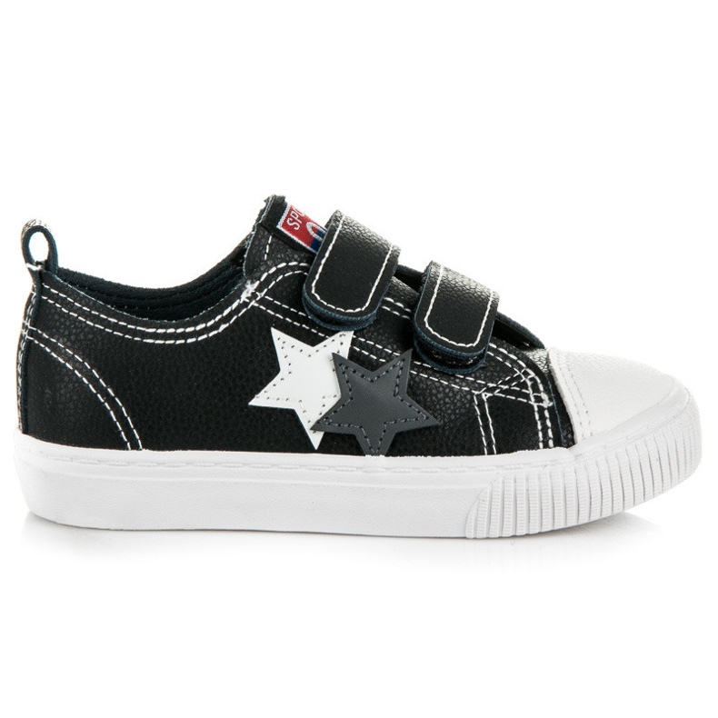 L&H Leather Sneakers with Velcro black
