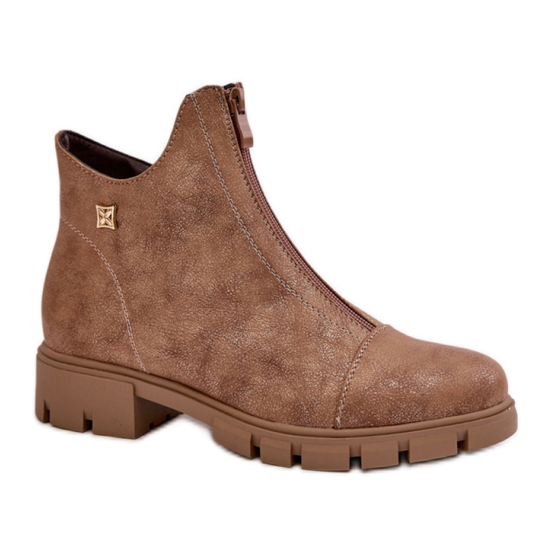 Boots Model Verietta RMR23123-11 Brown/Gold Suede - Step in style