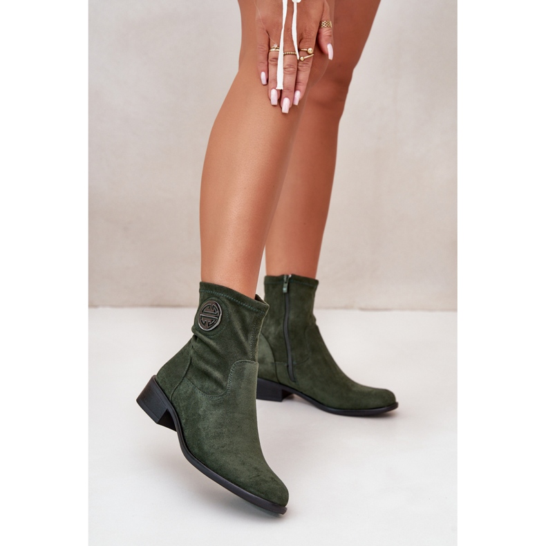 Boots Model Lerioria ASA198-28 Green - Step in style