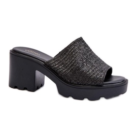 Sandal Flip-flops Model Titantha 24SD98-6989 Black - Step in style Sandal Flip-flops Model Titantha 24SD98-6989 Black - Step in style