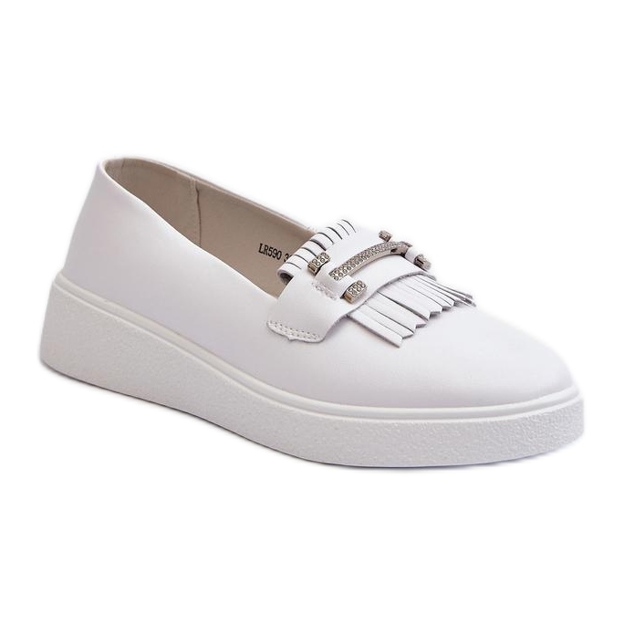 Moccasins Model S.Barski LR590 White - Step in style