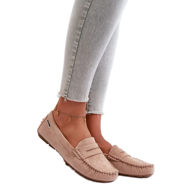 Moccasins Model Rerceria HH712-8/HH712D-8 Light Beige - Step in style
