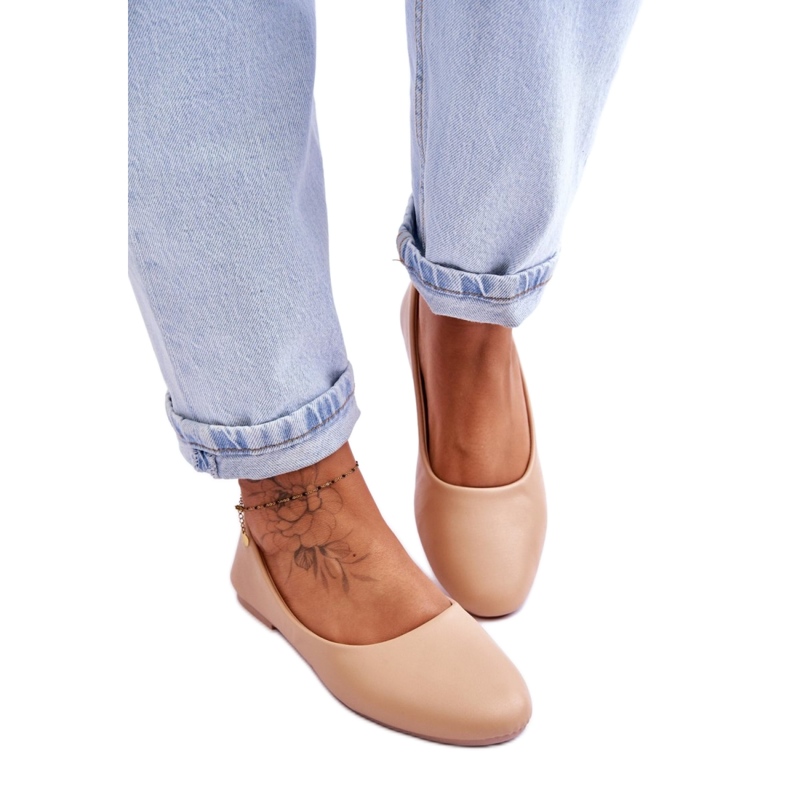 Ballerina shoes Model Stacee 9BL02-1029 Beige - Step in style