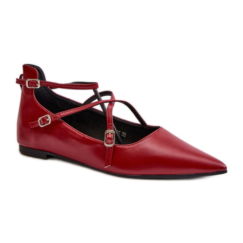 Ballet flats Model Violra P-1396 Bordo - Step in style red