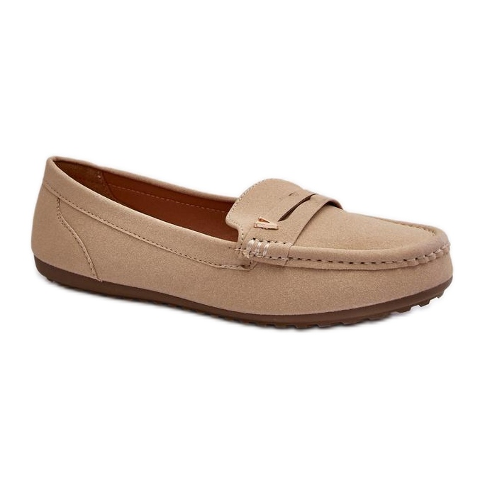 Moccasins Model Iramarie DF879 Light Beige - Step in style