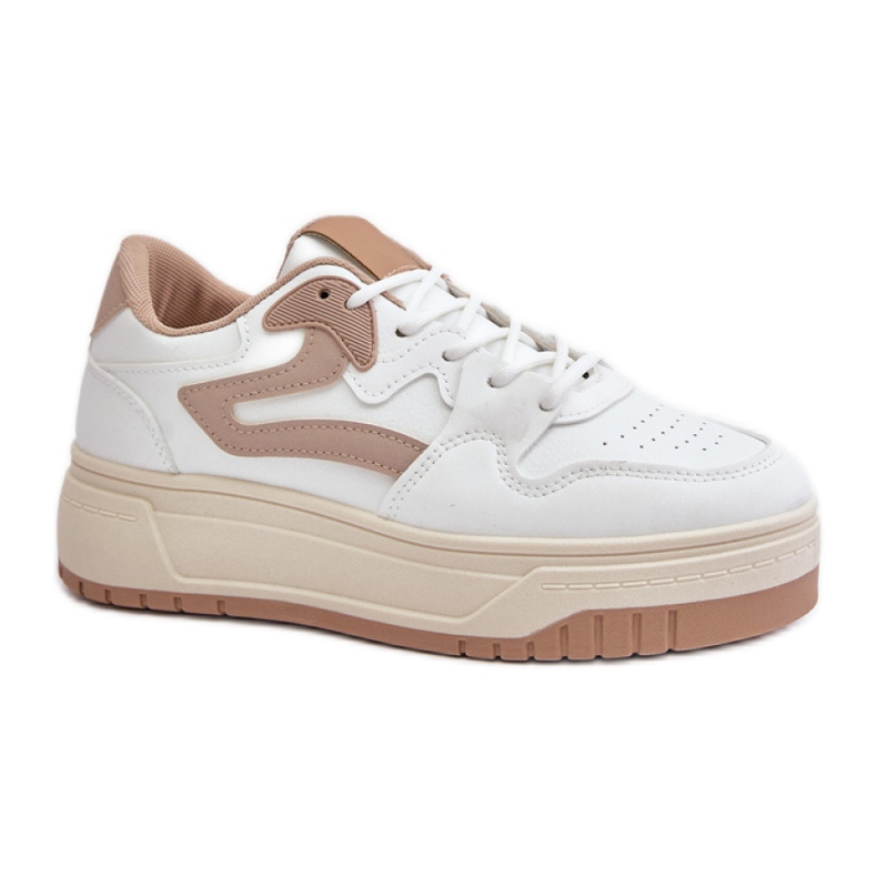 Sports Shoes Model Henizore 1W-N3 White/Beige - Step in style Sports Shoes Model Henizore 1W-N3 White/Beige - Step in style