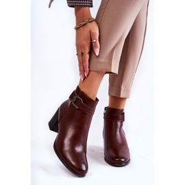 Boots Model Astrid BT604 Brown - Step in style Boots Model Astrid BT604 Brown - Step in style